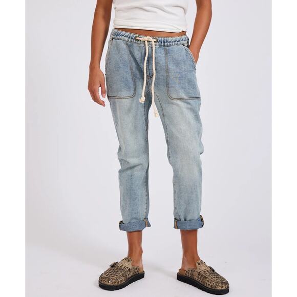 ONE TEASPOON NWT MONTANA SHABBIES DROP CROTCH/ DRAW STRING JEANS Sz:Sm Ret$150 - Picture 1 of 8